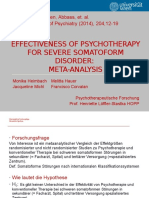 Effectiveness Psychotherapy SomatoformDisorders Konsolidiert