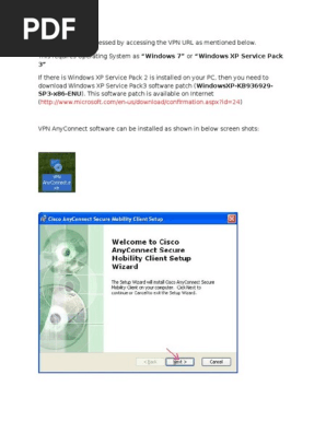 Anyconnect Windows Xp
