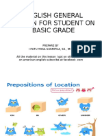 English General Lesson For Student On Basic Grade