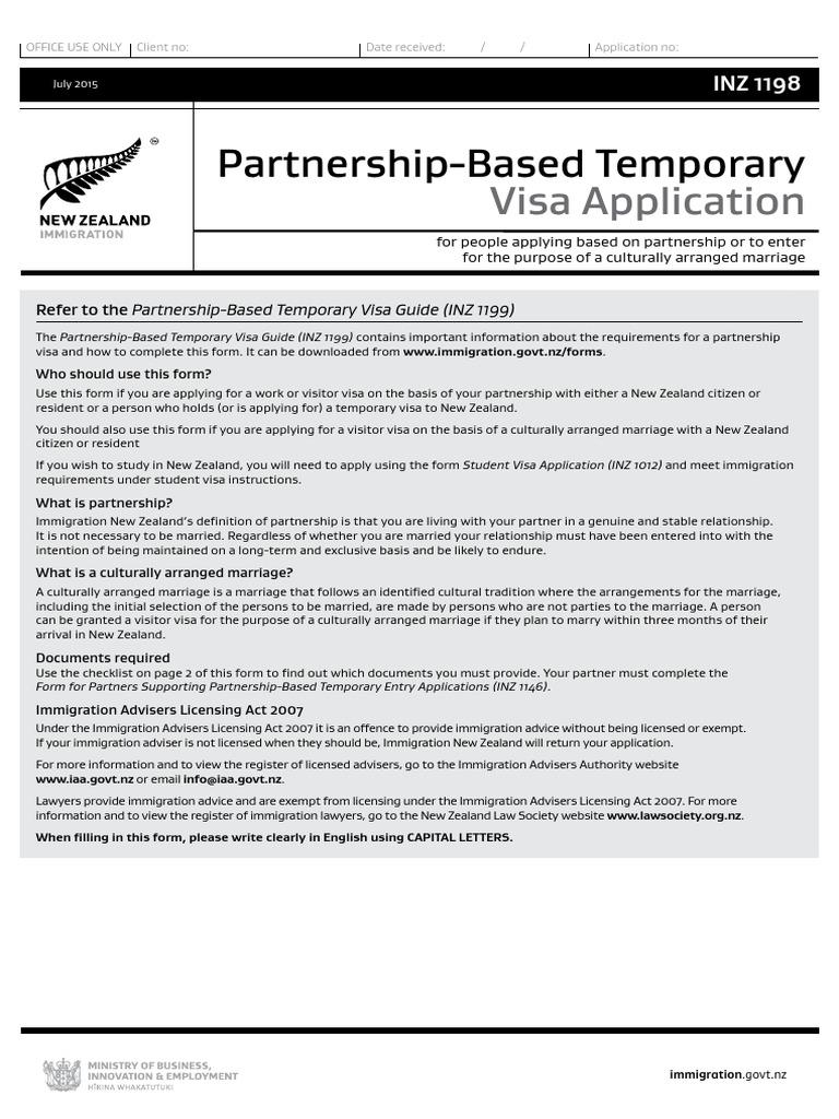 Partnership-Based Visa Application Guide | PDF | Travel Visa | Credit Card