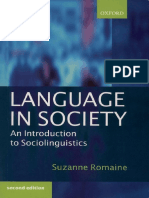 Download Language in Society Intro to Sociolinguistics by Danh Vu SN294425043 doc pdf