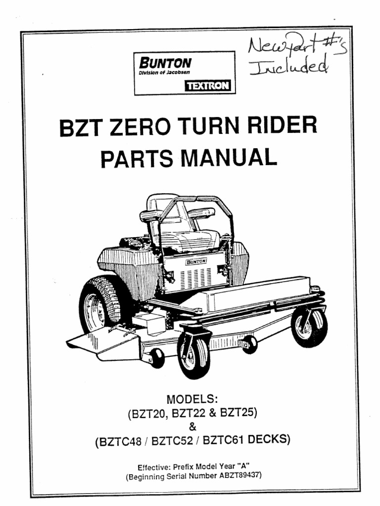 Bunton Zero Turn Mower Parts | atelier-yuwa.ciao.jp