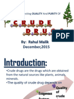 Crude Drugs