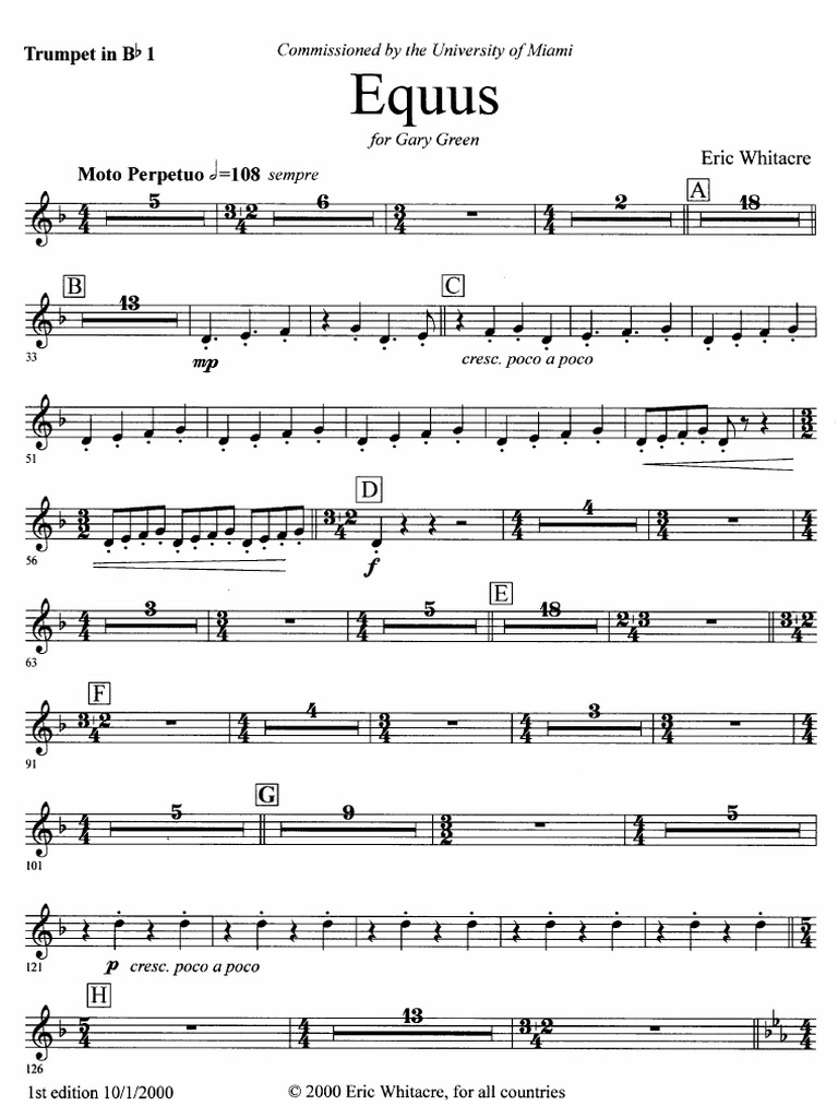 Equus Trumpet Parts