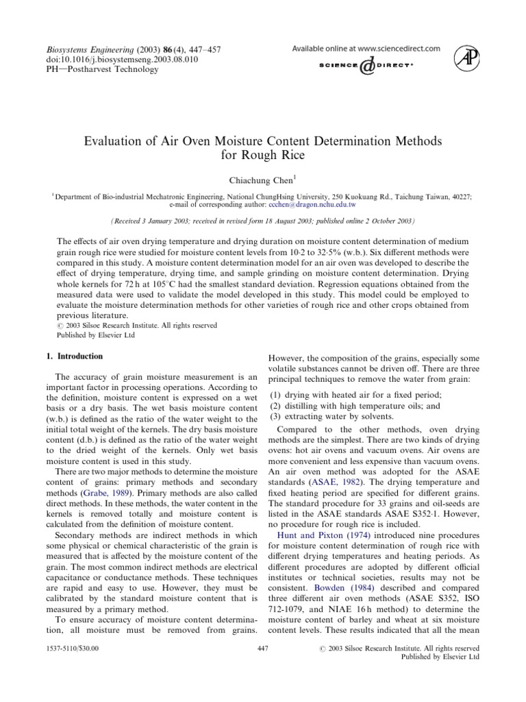 Air Oven Moisture Content Determination Methods.pdf Errors And