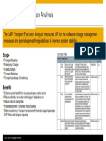 SAP Transport Execution Analysis