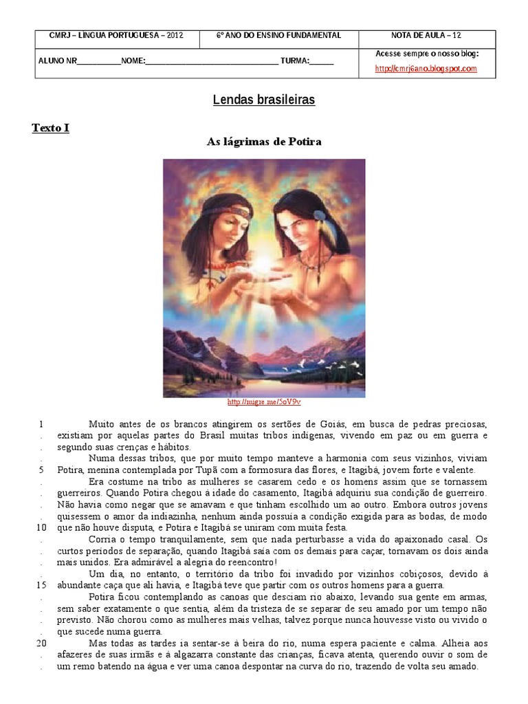 6por12 Lágrrimas de Potira | PDF | Mitologia grega | Pesca