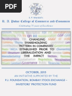 Changing Shareholding Pattern