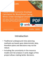 Footprint and Economic Envelope Calculation For Block/Panel Caving