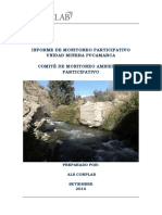 Informe de Monitoreo Ambiental Participativo en Mina Pucamarca - Setiembre 2014