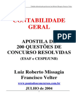 Luiz Roberto Messagia - 200 Questões de Contabilidade