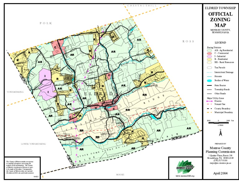 Eldred TWP Zoning Map April 2004 PDF Nature