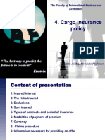 4. Cargo Insurance Policy - 2012