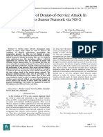 Prevention of Denial-of-Service Attack In Wireless Sensor Network via NS-2