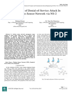 Prevention of Denial-of-Service Attack in Wireless Sensor Network Via NS-2