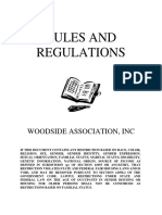Woodside HOA Rules & Regulations