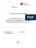 Activitatea Bancara La Nivel International Intreprinse de Bancile Din Tarile Din Europa Centrala Si de Est