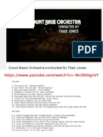 Count Basie Orchestra Conduced by Thad Jones