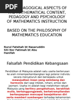 Falsafah Dan Matlamat Kurikulum Matematik