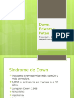 Sidrome Down, Edwars y Patau