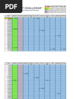 H&R Budget Challenge Spreadsheet