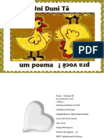 Uni Duni Te, Um Poema Pra Você !