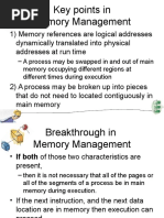 Key Points in Memory Management