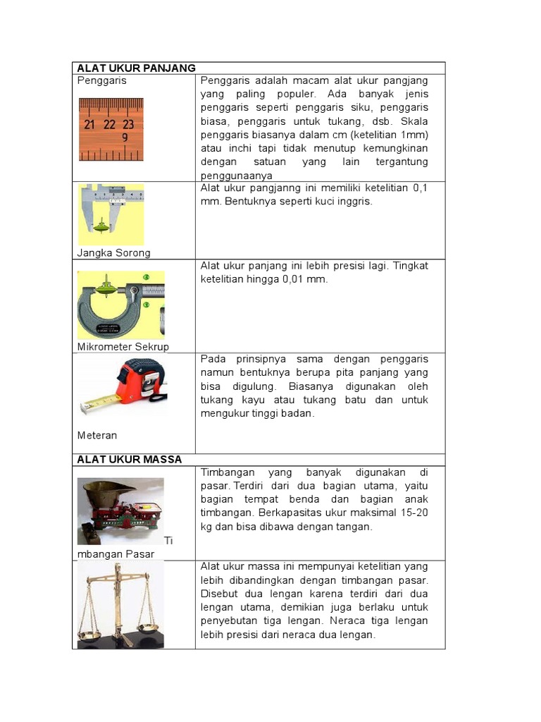 Alat Ukur Panjang