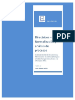 Directrices Normalizacion y Analisis de Procesos PDF