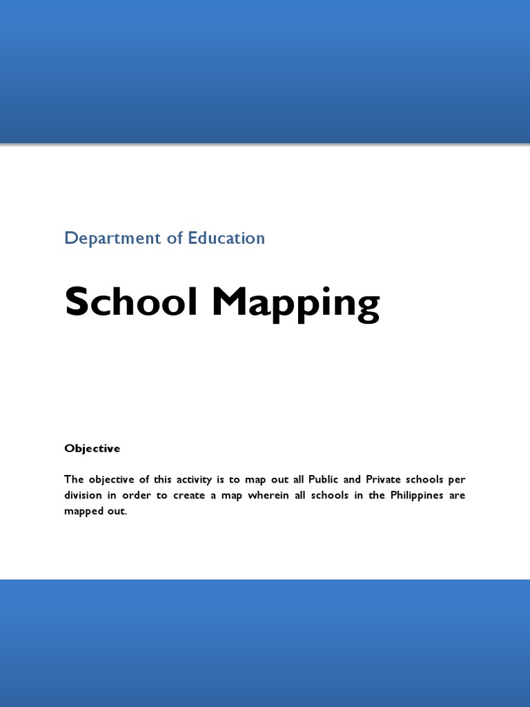 School Mapping Instructions for 2025 | PDF