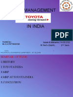 MRP of Toyota India