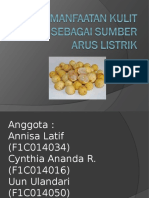 Pemanfaatan Kulit Duku Sebagai Sumber Arus Listrik