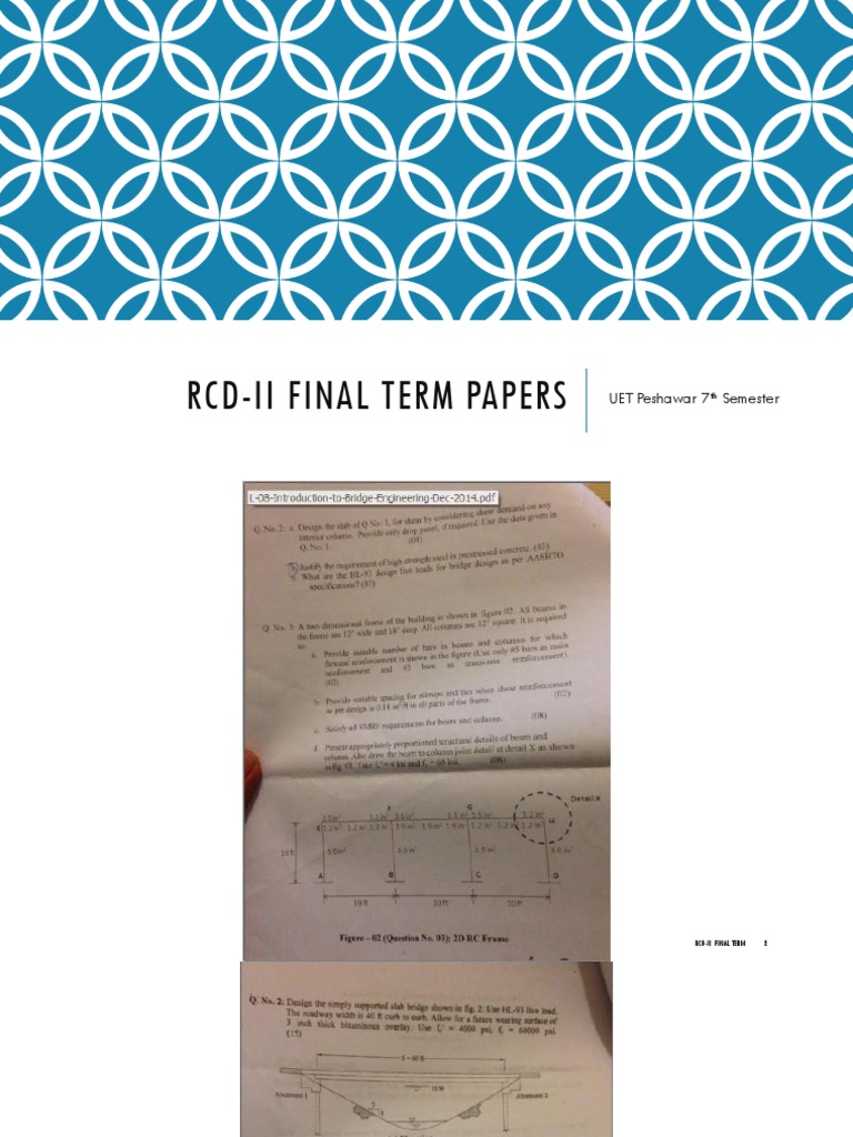 RCD-II Final Term Past Papers PDF | PDF | Technology & Engineering