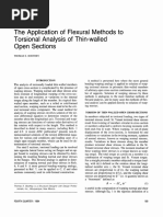 The Application of Flexural Methods to Torsional Analysis of Thin-walled Open Sections
