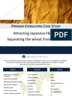 Case Study Japanese Food Sector Investment