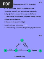 Project Time Management: CPM Networks: Loops