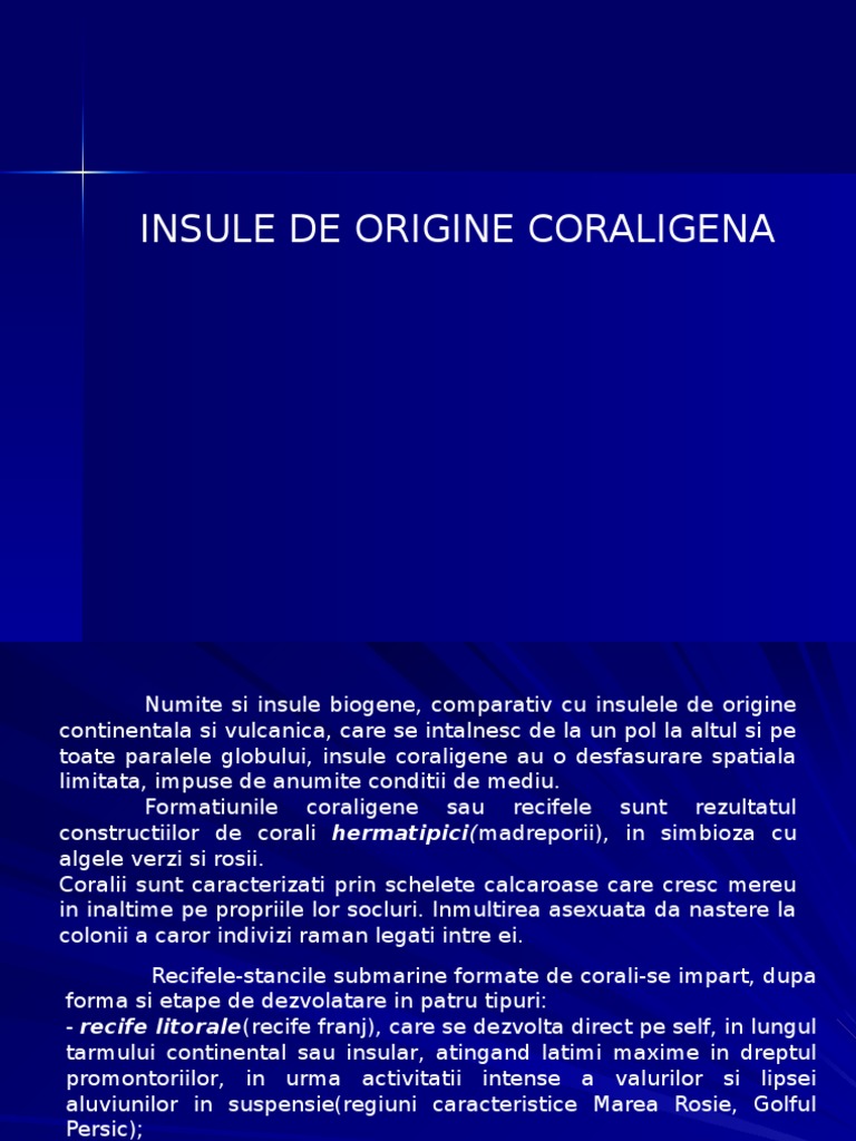 Insule De Origine Coraligena Pdf