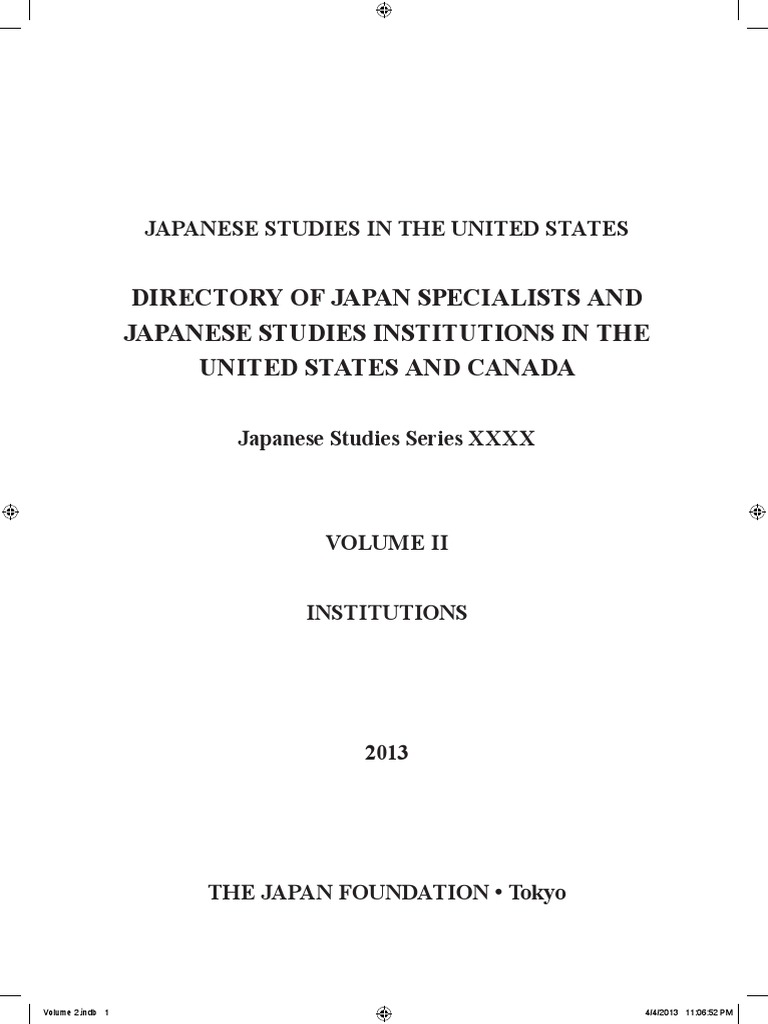 Japanese Studies In The United States Libraries Japan