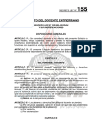 Decreto-Ley 155-62 Estatuto Docente Entrerriano