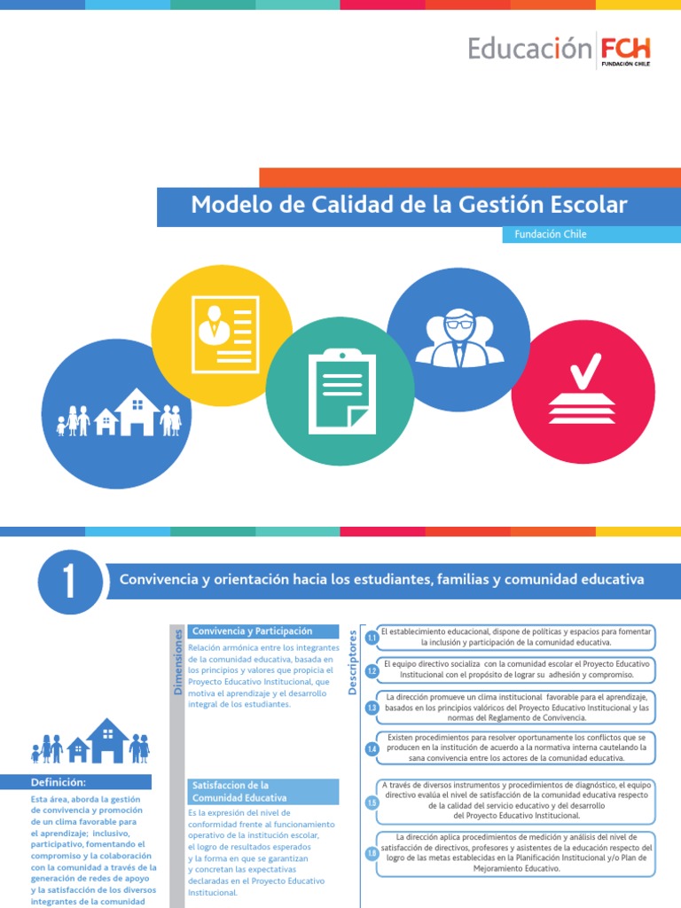 Modelo de Calidad en Gestión Escolar | PDF | Planificación | Evaluación