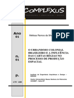 Urbanismo colonial e Cartas Régias