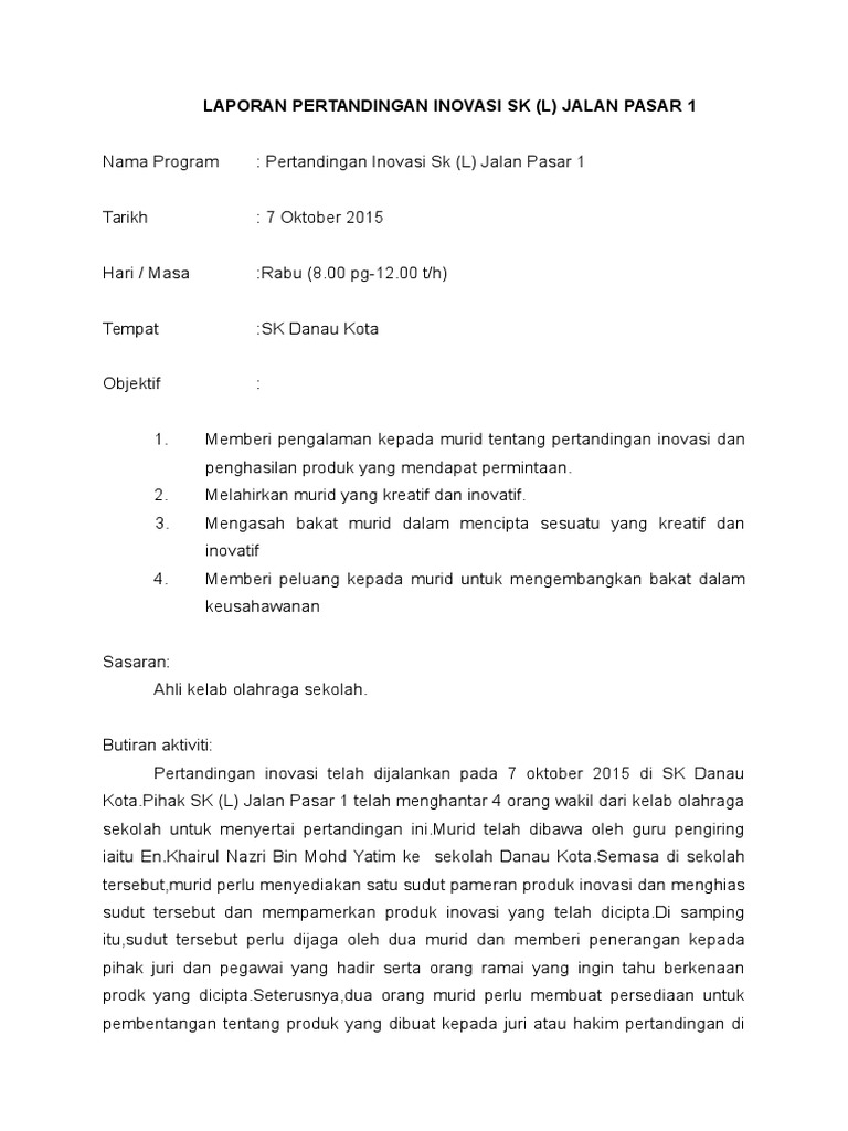 Laporan Inovasi