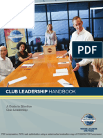 Toastmaster's Club Leadership Handbook