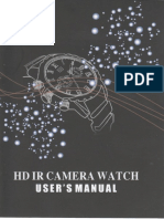 HD Spy Watch With Night Vision - Manual