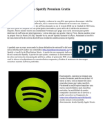 Sueña Tu Vida Con Spotify Premium Gratis