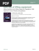 Safe Use of Lifting Equipment - HSE