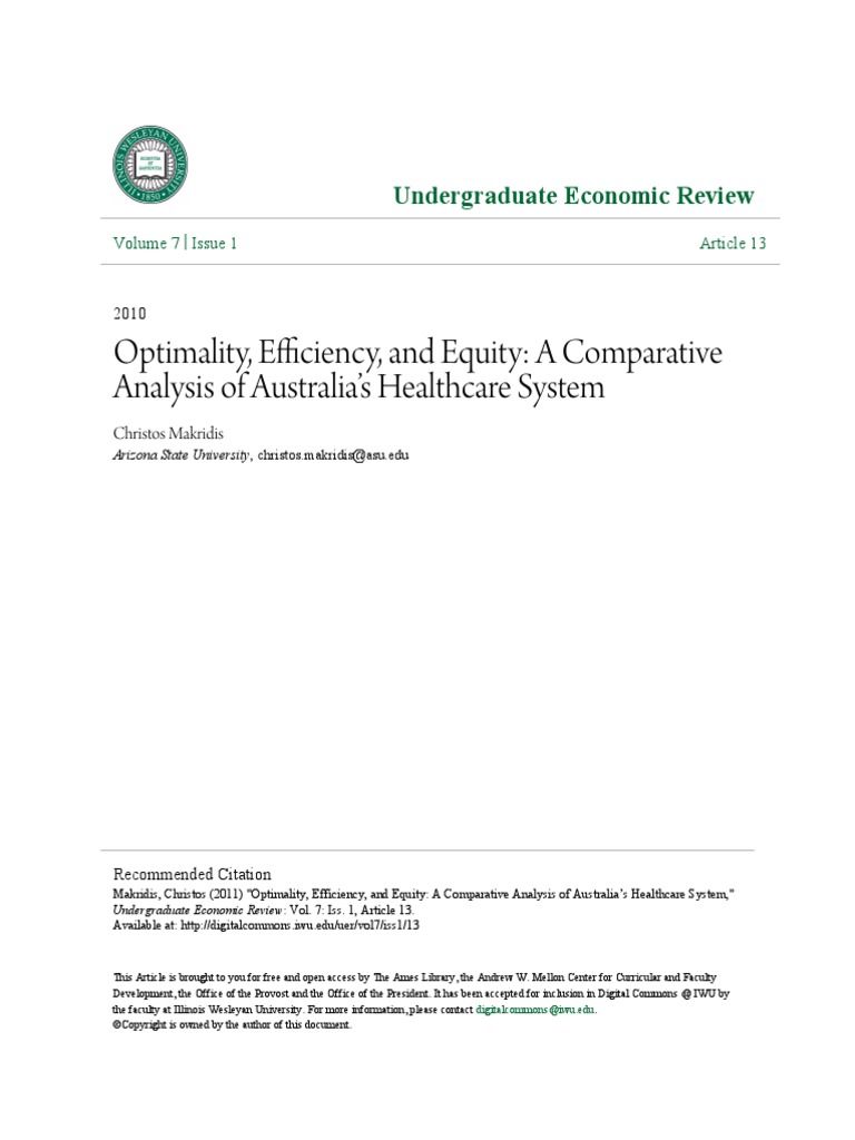 A Comparative Analysis of Australia-S Healthcare System | PDF ...