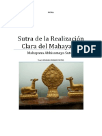 Sutra de La Realización Clara Del Mahayana.