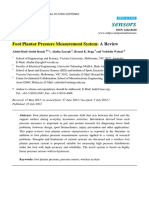 Foot Plantar Pressure Measurement System