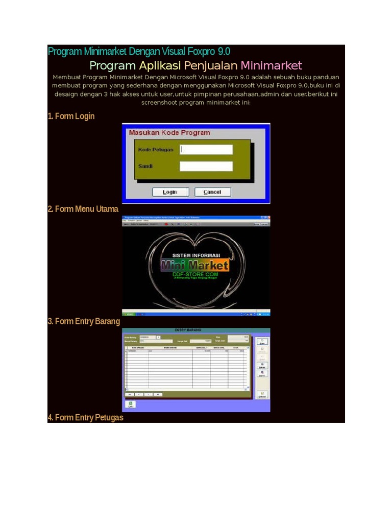 Contoh Program Dengan Visual Foxpro Support